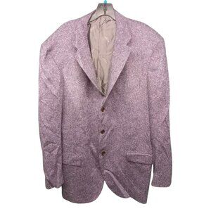 Isaia Napoli Mens Cashmere Purple Tweed Blazer Button Lined 42R NEW WITH TAGS!